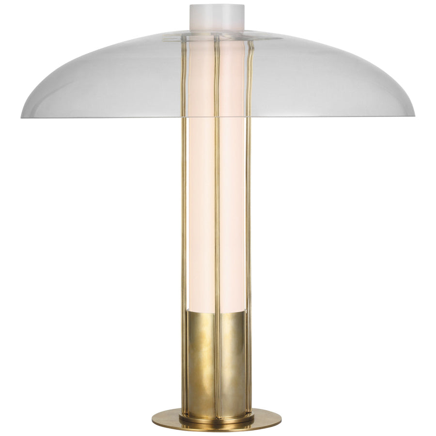 Visual Comfort Troye Medium Table Lamp with Clear Glass