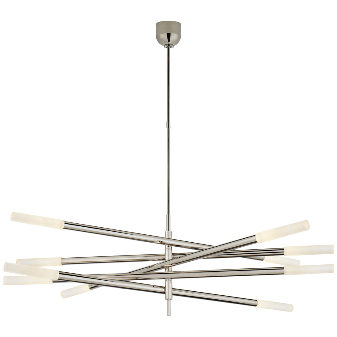 Visual Comfort Rousseau 10-Light Articulating Chandelier, Crystal