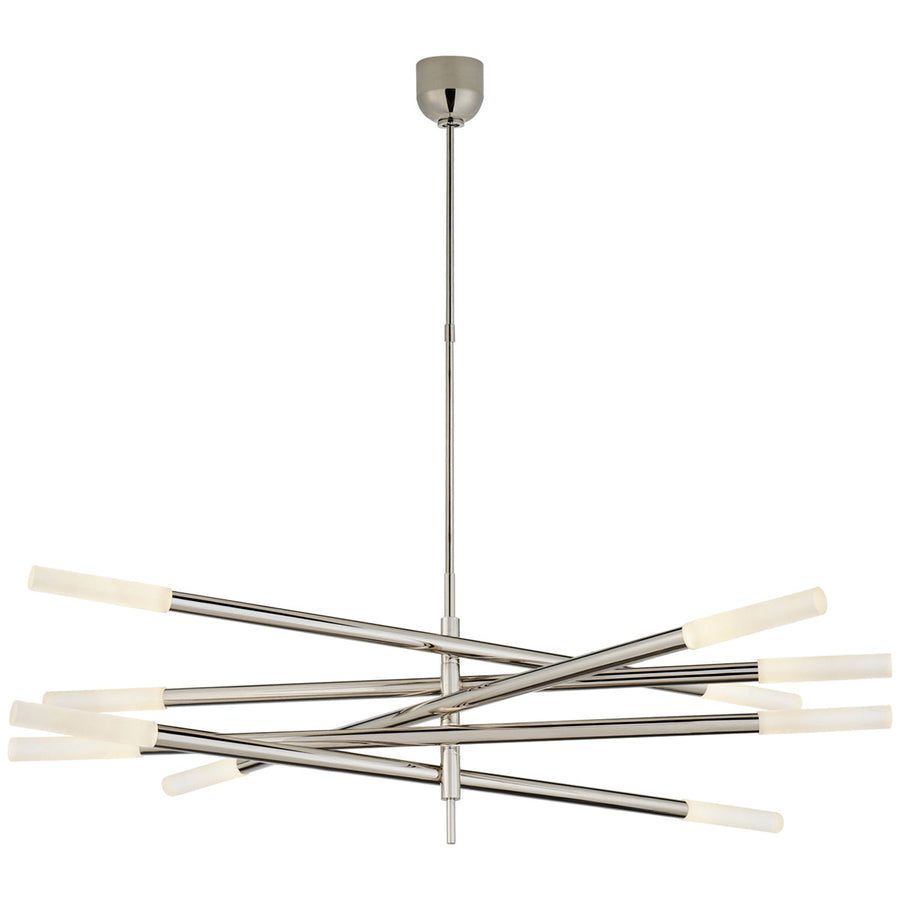 Visual Comfort Rousseau 10-Light Articulating Chandelier, Crystal