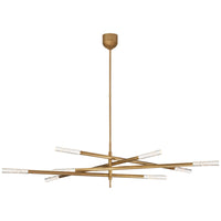 Visual Comfort Rousseau 8-Light Articulating Chandelier, Seeded Glass
