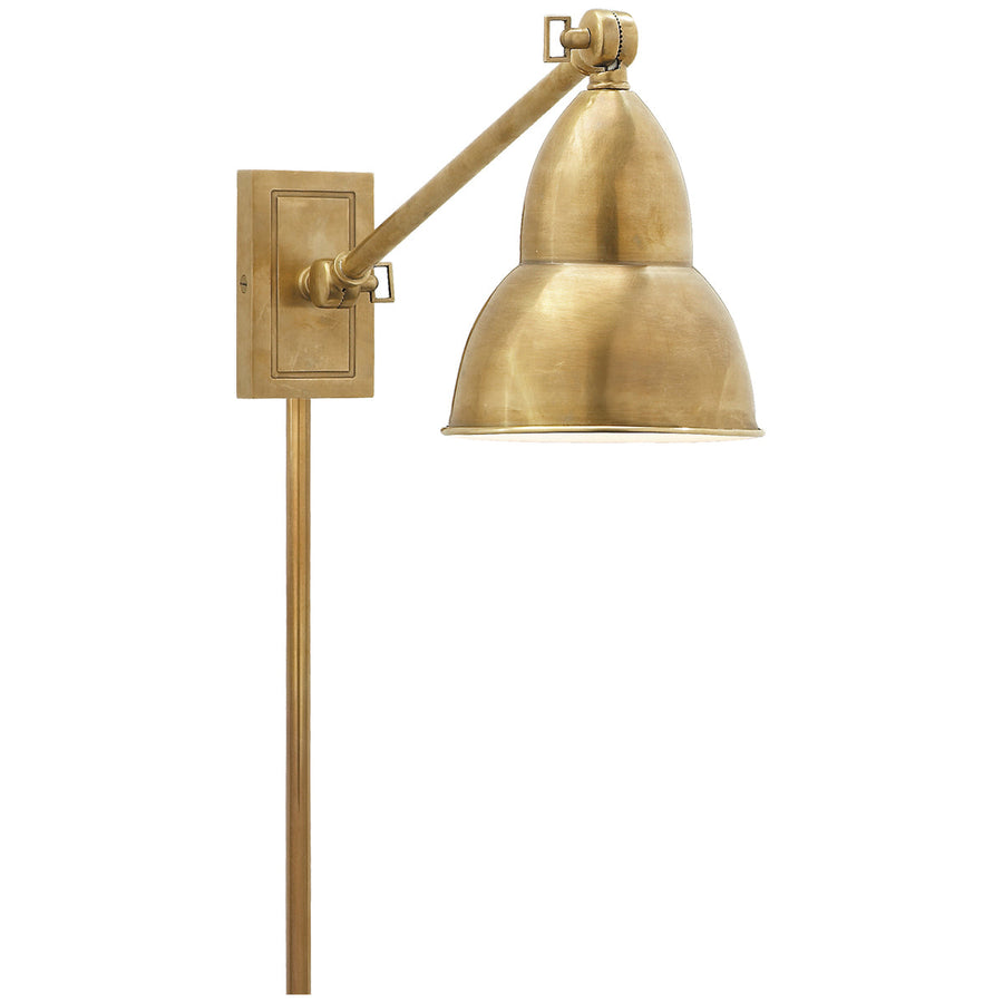 Visual Comfort French Library Single Arm Wall Lamp