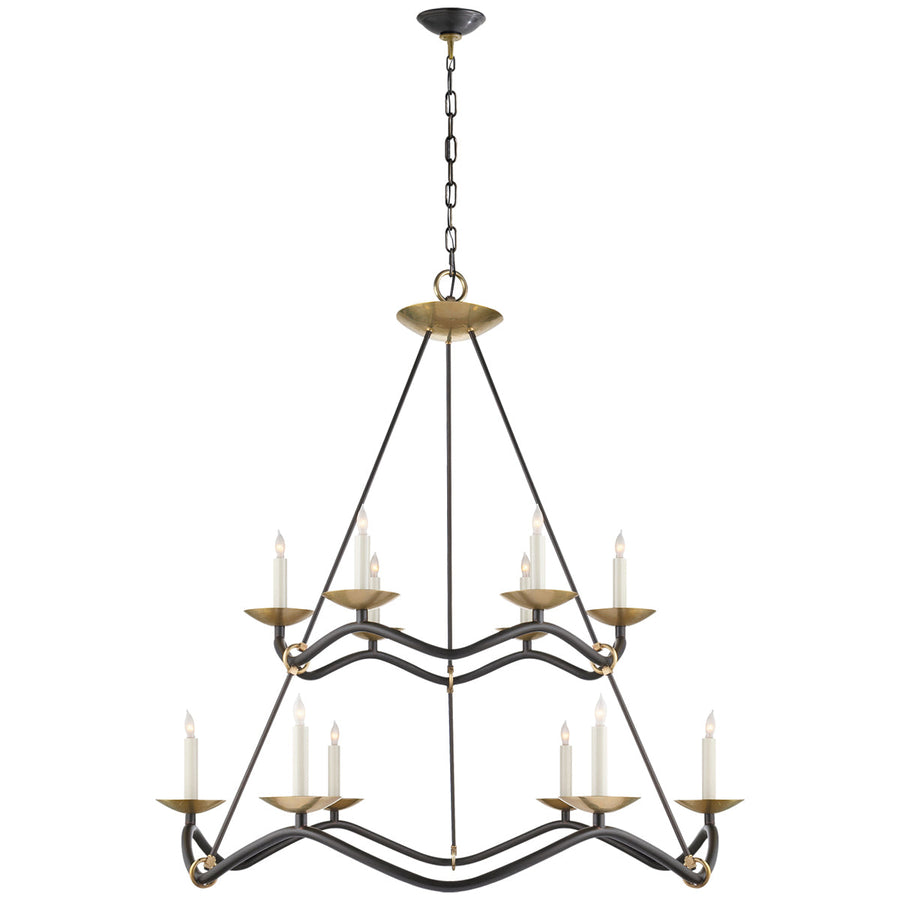 Visual Comfort Choros Two-Tier Chandelier