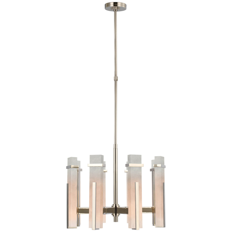 Visual Comfort Malik Medium Chandelier with Alabaster