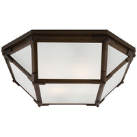 Visual Comfort Morris Flush Mount with Frosted Glass