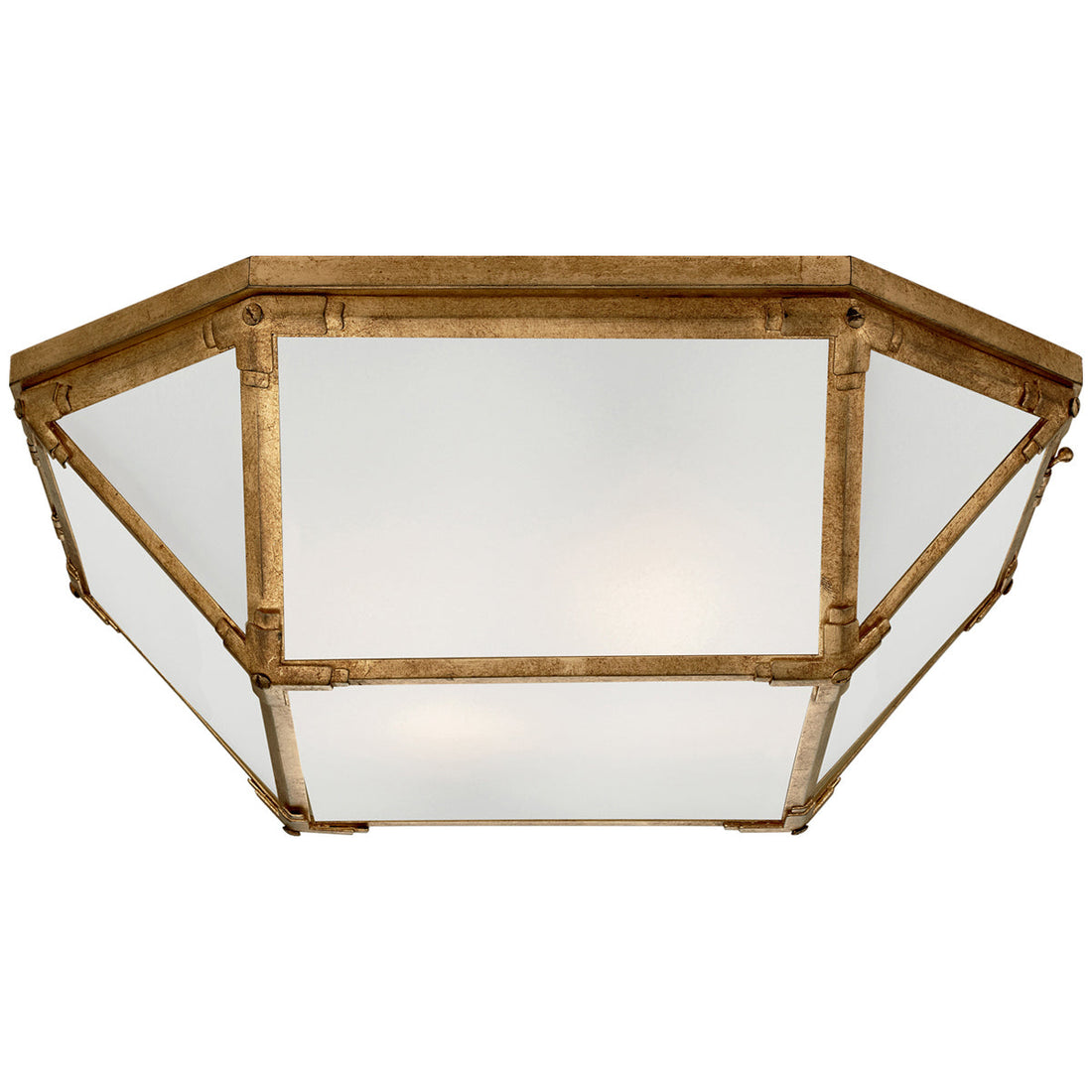 Visual Comfort Morris Large Flush Mount with Frosted Glass