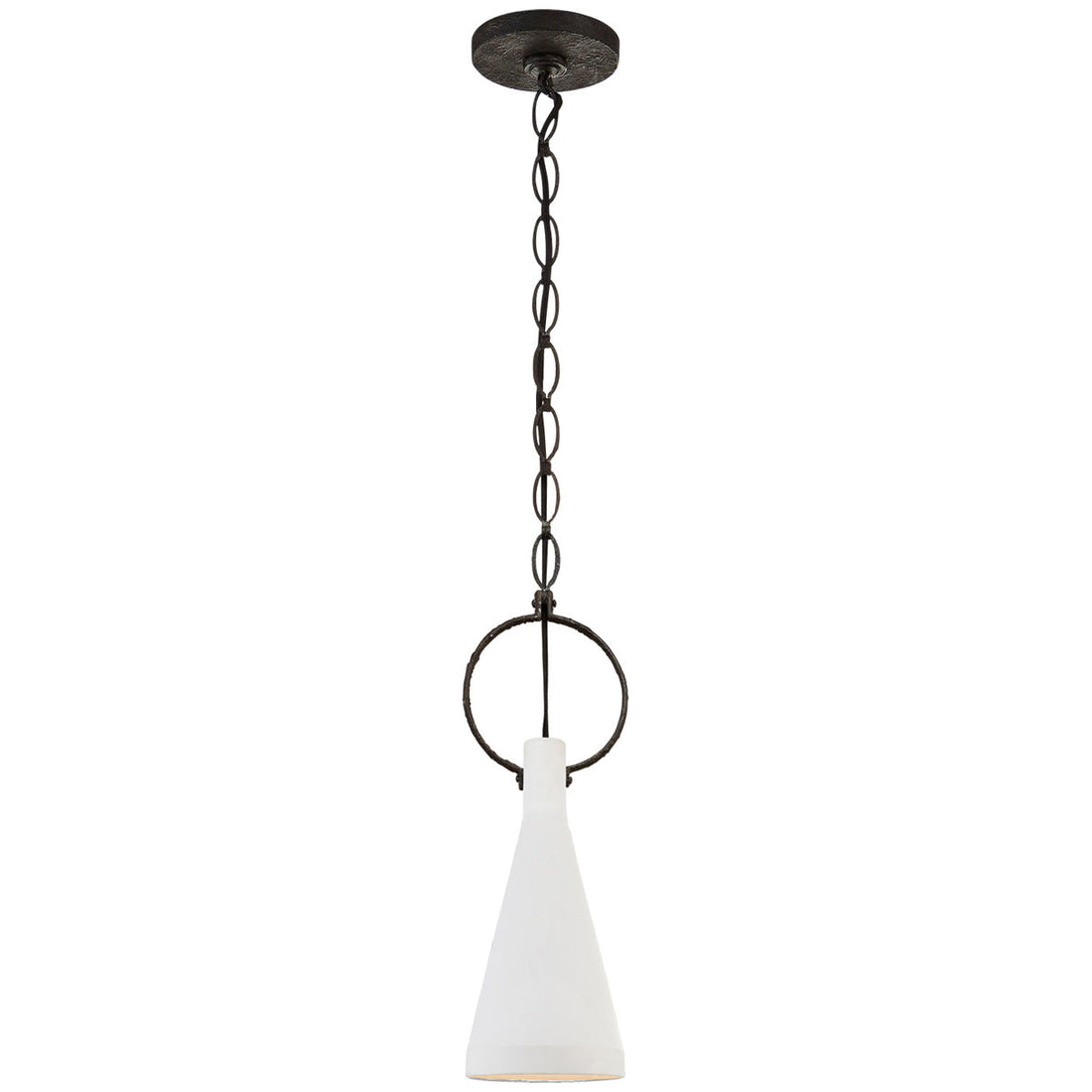 Visual Comfort Limoges Small Pendant in Natural Rust
