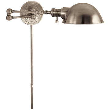 Visual Comfort Boston Swing Arm Sconce with SLG Shade