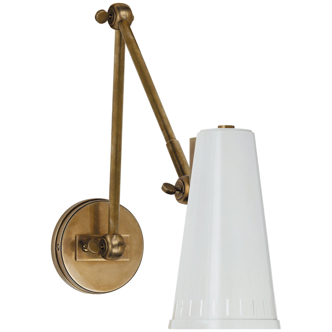 Visual Comfort Antonio Adjustable Two-Arm Wall Lamp
