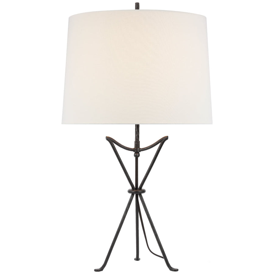 Visual Comfort Neith Medium Table Lamp in Aged Iron