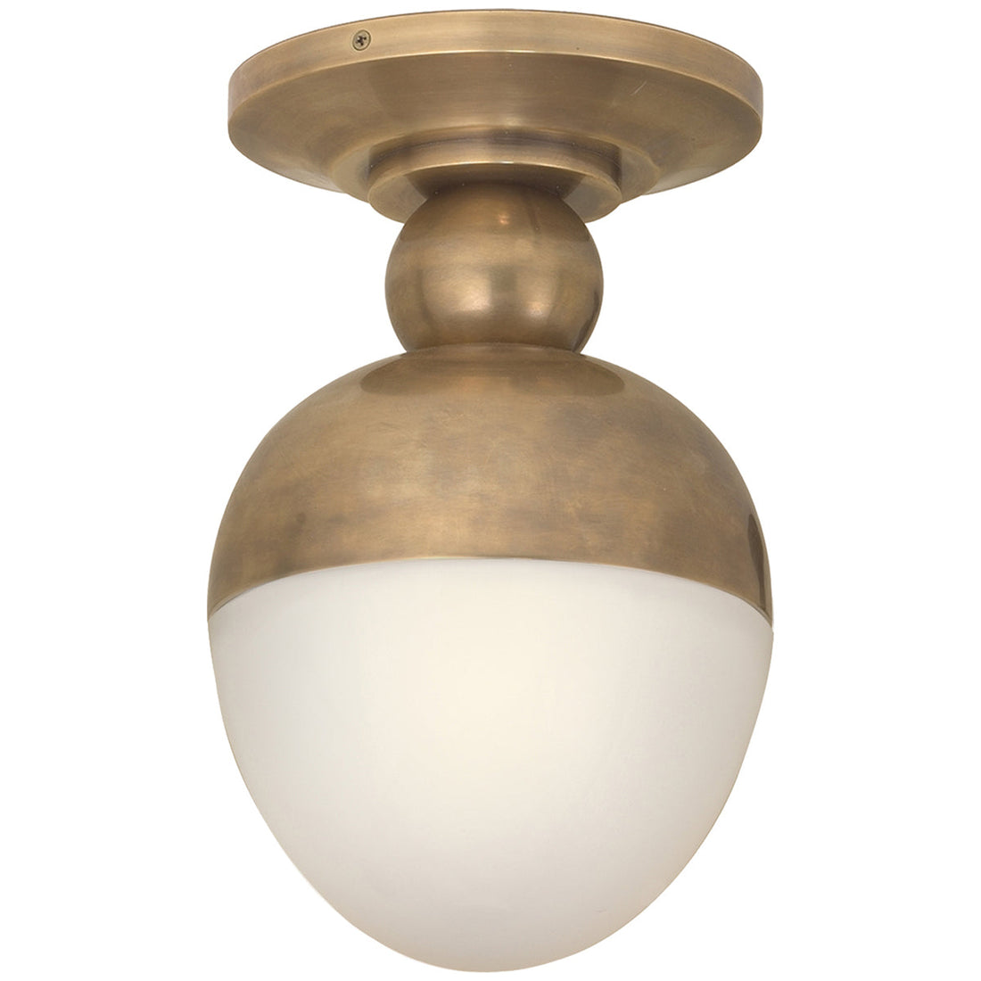 ALDERLY  Ceiling lamp Small Flush Mount in Antique Brass with