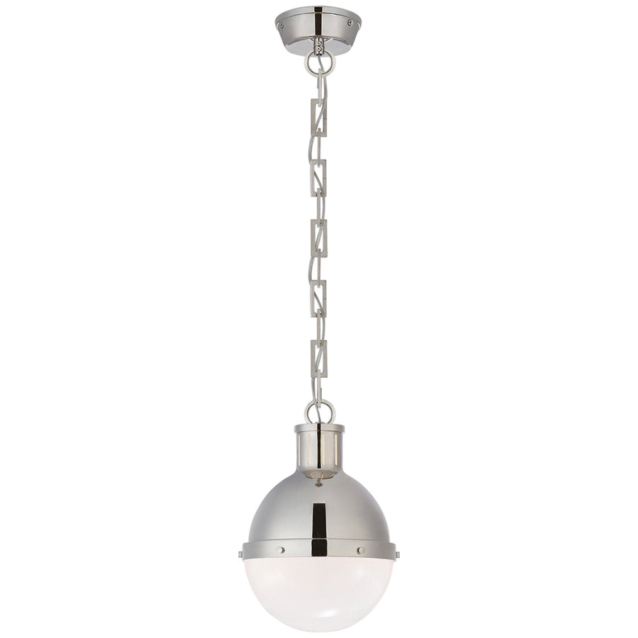 Visual Comfort Hicks Small Pendant with White Glass