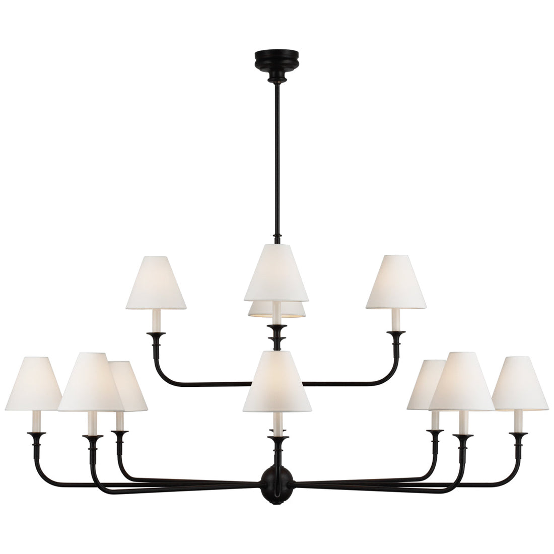 Visual Comfort Piaf Grande Two-Tier Chandelier