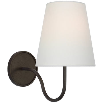 Visual Comfort Lyndsie Small Sconce with Linen Shade
