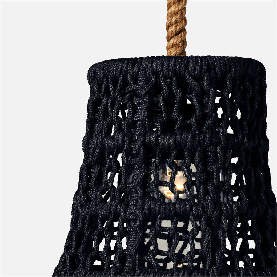 Made Goods Xandro Enchanting Faux Rope 12ft Outdoor Pendant