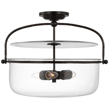 Visual Comfort Lorford Medium Semi-Flush Lantern
