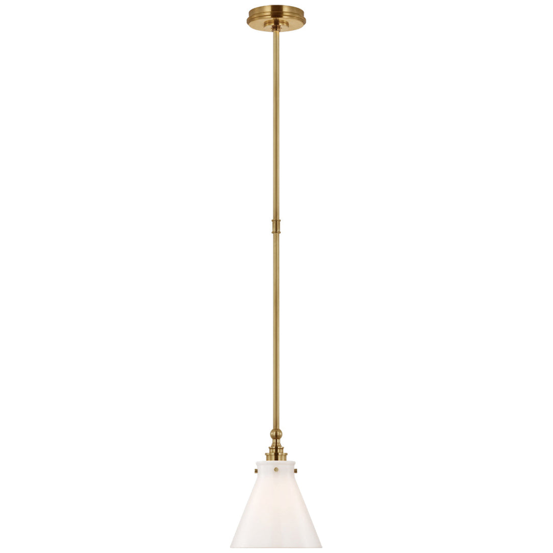 Visual Comfort Parkington 9-Inch Pendant with Glass Shade