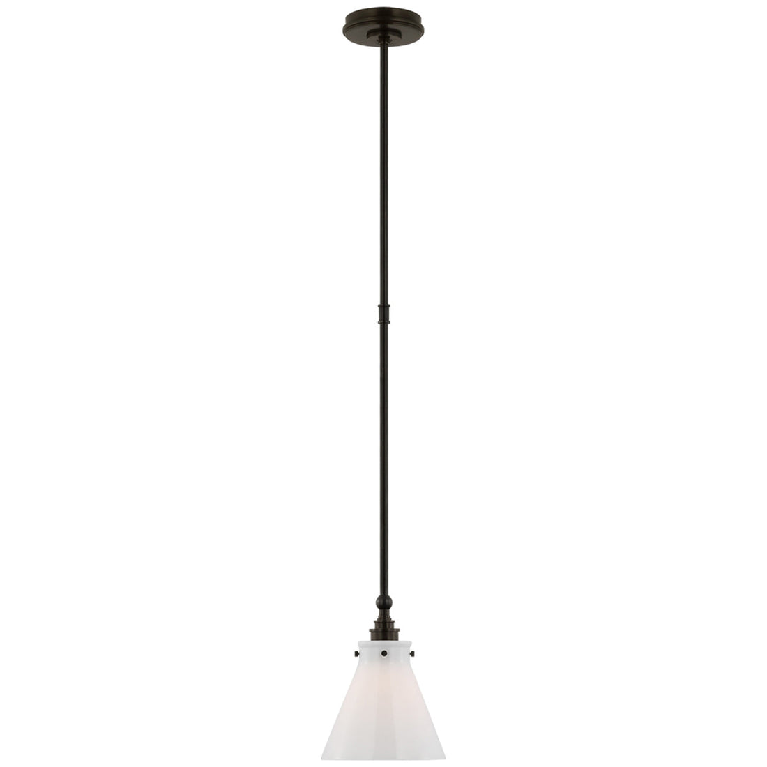 Visual Comfort Parkington 9-Inch Pendant with Glass Shade