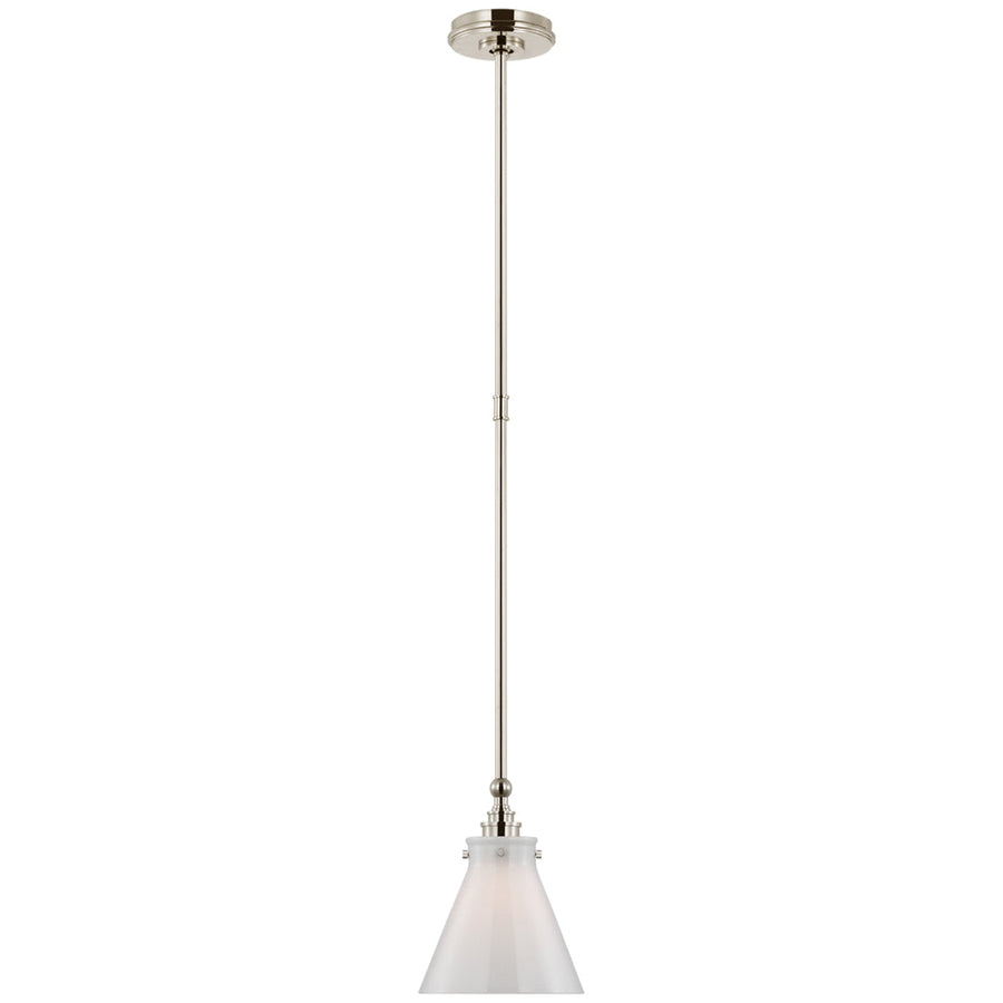 Visual Comfort Parkington 9-Inch Pendant with Glass Shade