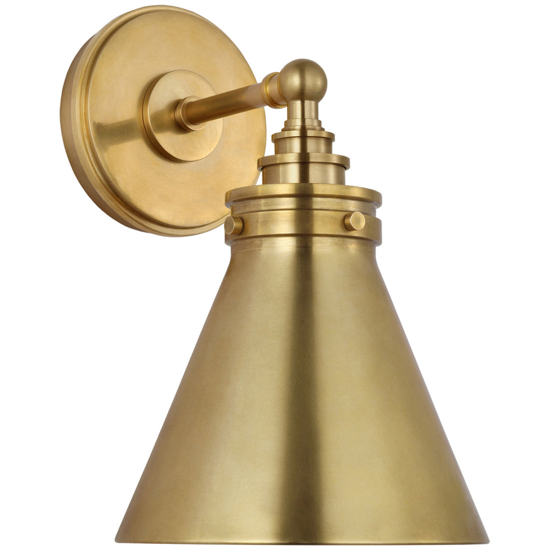 Visual Comfort Signature Parkington LED Wall Sconce in Antique-Burnished Brass