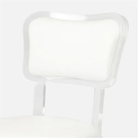Made Goods Aaliyah Curved Acrylic Dining Chair in Pagua Fabric
