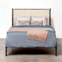Made Goods Brennan Textured Bed in Severn Canvas