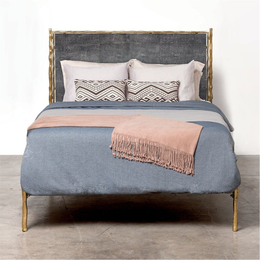 Made Goods Brennan Textured Bed in Severn Canvas