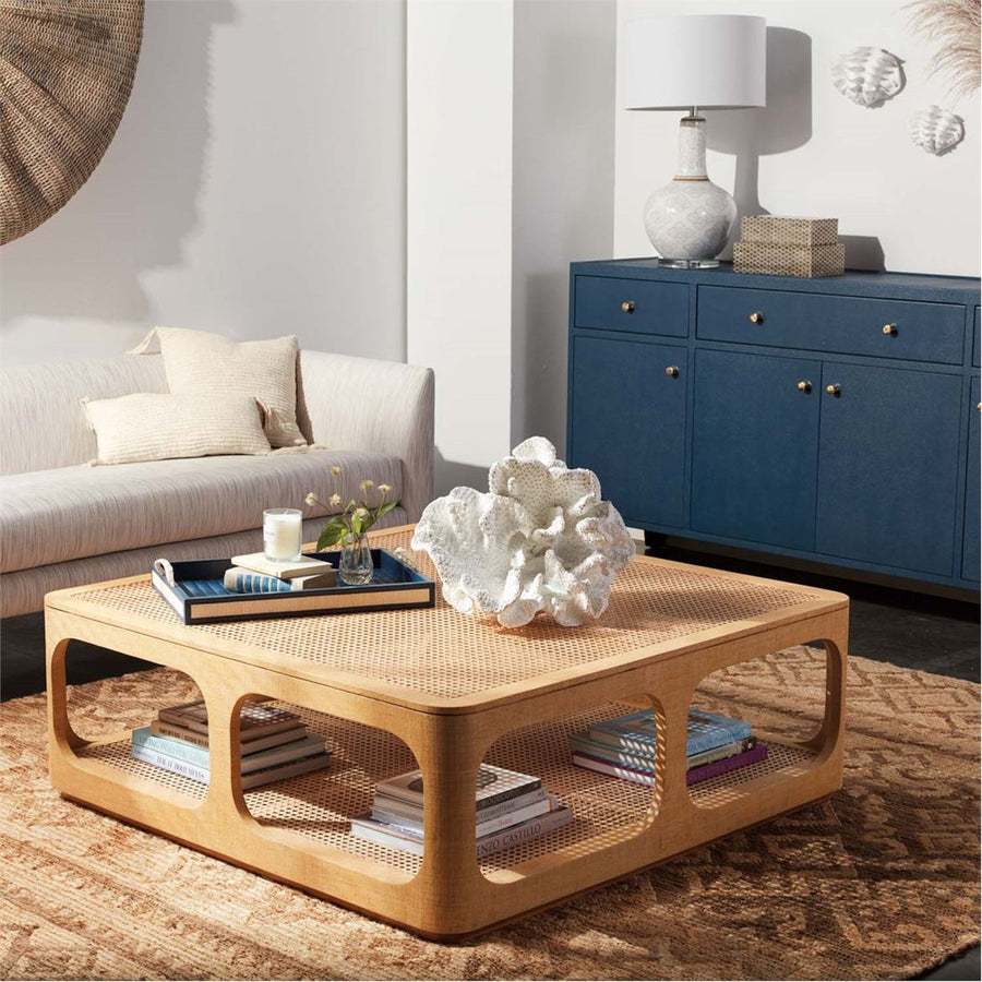 Made Goods Fiorenza Raffia Coffee Table