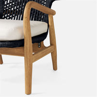 Made Goods Garrison Outdoor Wing Chair in Alsek Fabric