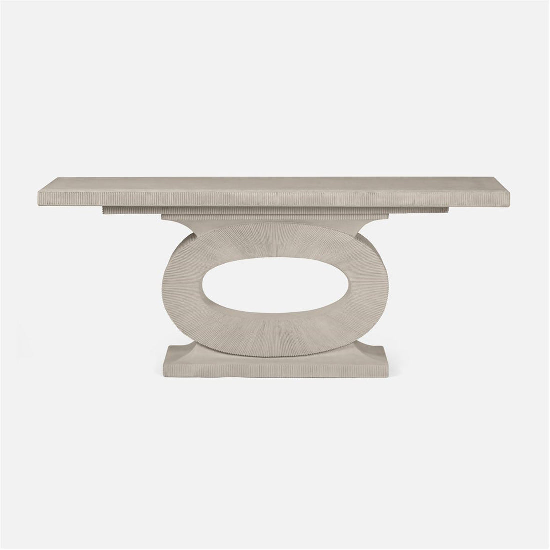 Made Goods Grier Keyhole Base Concrete Outdoor Console Table