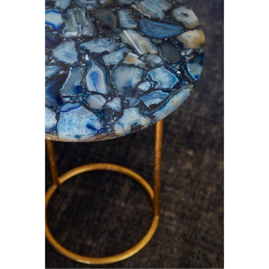 Villa & House Jenay Side Table - Gold Leafed Stand