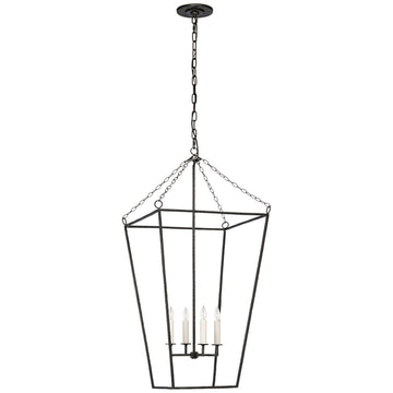 Visual Comfort Malloy 18-Inch Open Frame Forged Lantern