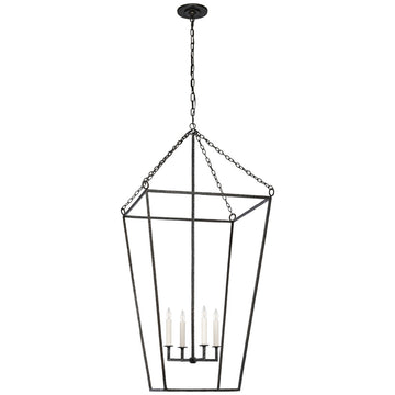 Visual Comfort Malloy 23-Inch Open Frame Forged Lantern
