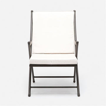Made Goods Balta Metal Outdoor Dining Chair, Volta Fabric