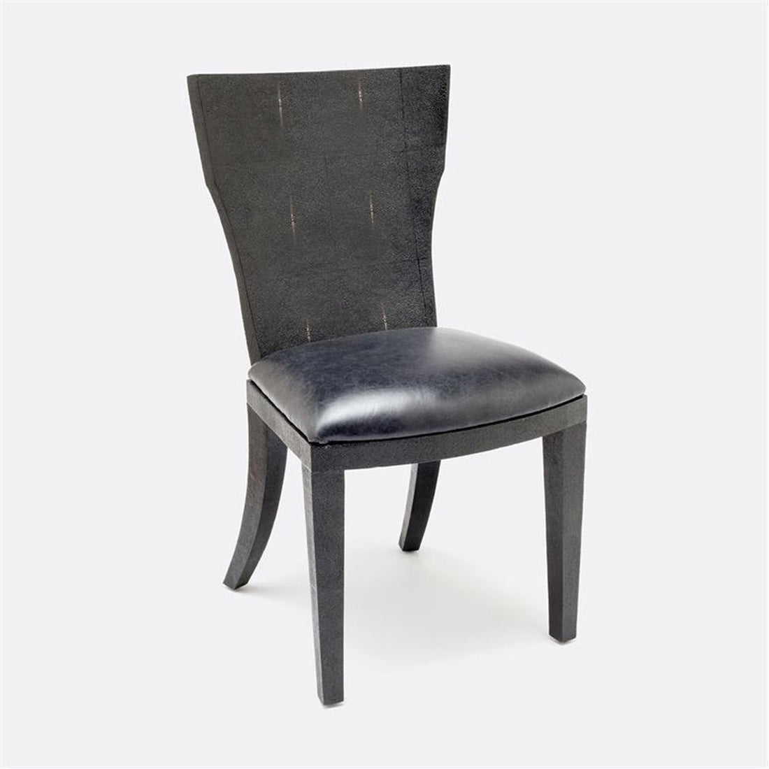 Made Goods Blair Vintage Faux Shagreen Chair, Colorado Leather