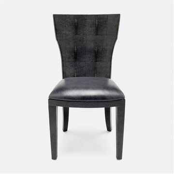 Made Goods Blair Vintage Faux Shagreen Chair in Weser Fabric