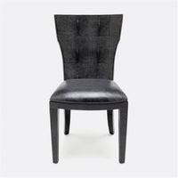 Made Goods Blair Vintage Faux Shagreen Chair in Garonne Leather