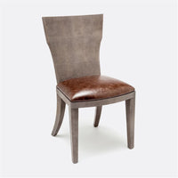 Made Goods Blair Vintage Faux Shagreen Chair, Colorado Leather