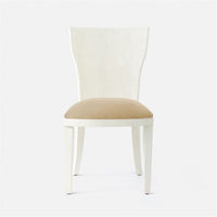 Made Goods Blair Vintage Faux Shagreen Chair, Marano Wool-on Lambskin