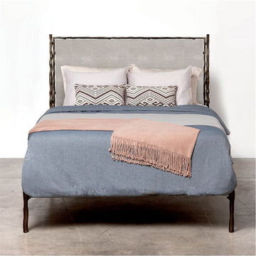 Made Goods Brennan Textured Bed in Colorado Leather