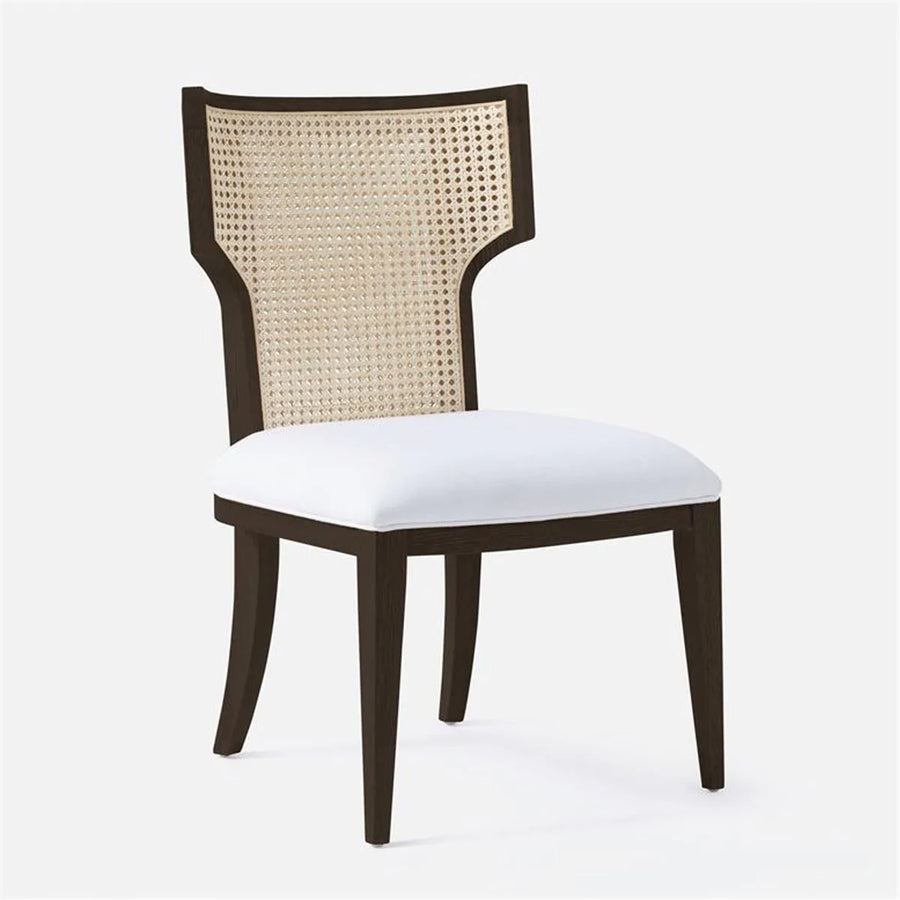 Made Goods Carleen Wingback Cane Dining Chair in Pagua Fabric