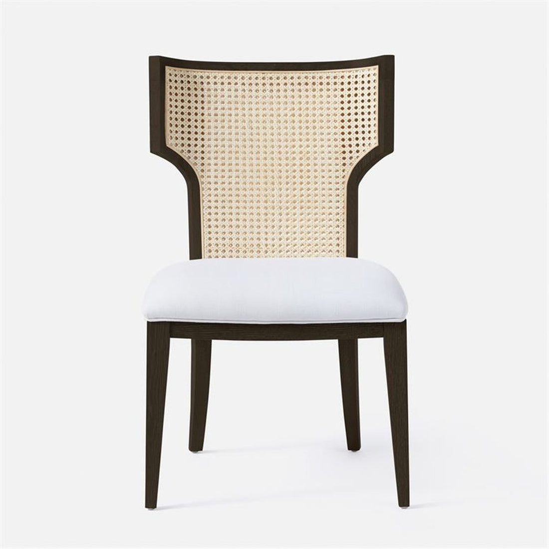 Made Goods Carleen Wingback Cane Dining Chair in Bassac Shagreen