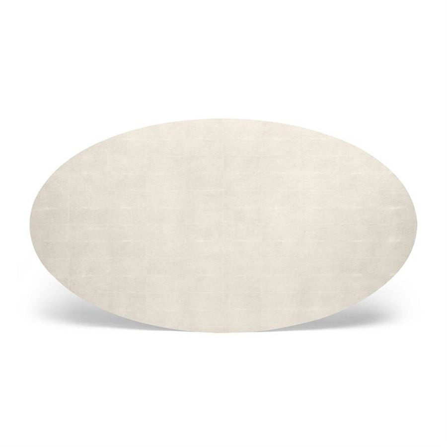 Made Goods Royce Abstract Branch Oval Dining Table in Faux Shagreen Top