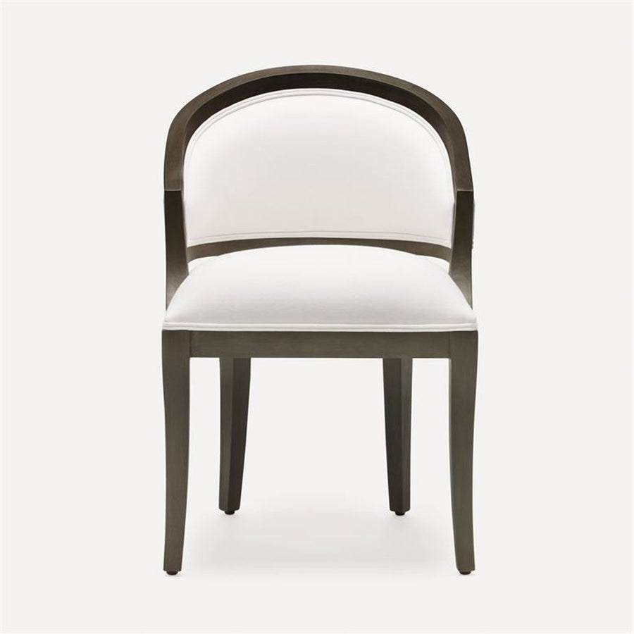 Made Goods Sylvie Curved Back Dining Chair, Bassac Shagreen