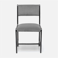 Made Goods Vallois Contemporary Metal Side Chair, Kern Fabric