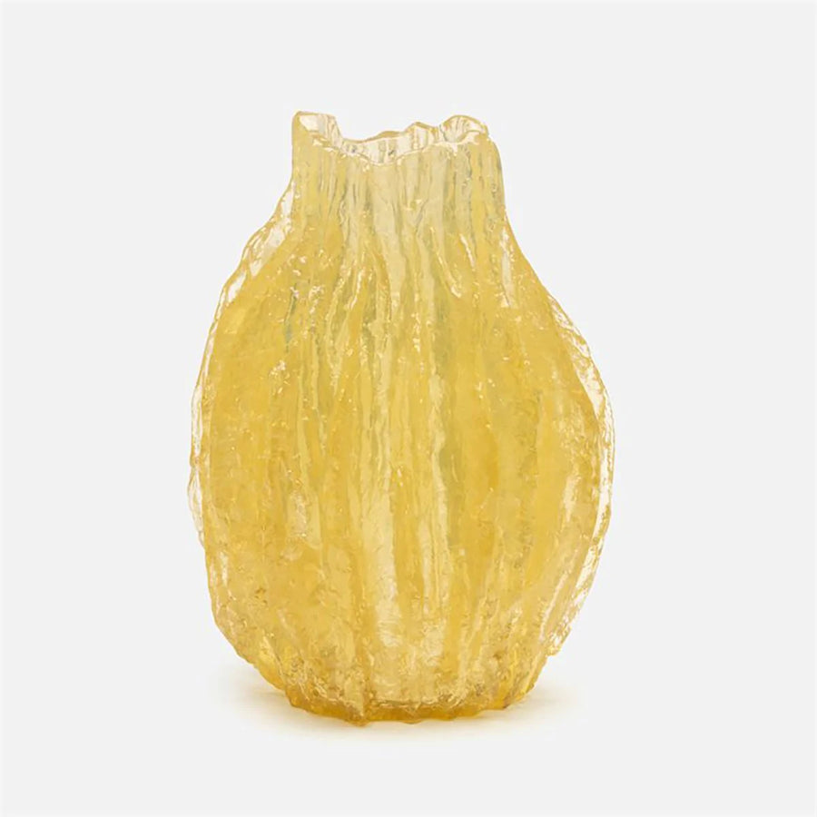 Made Goods Mercer 15-Inch Abstract Translucent Resin Vase