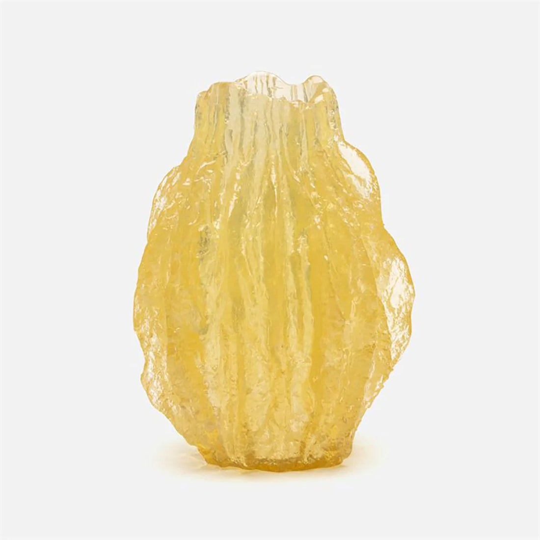Made Goods Mercer 15-Inch Abstract Translucent Resin Vase